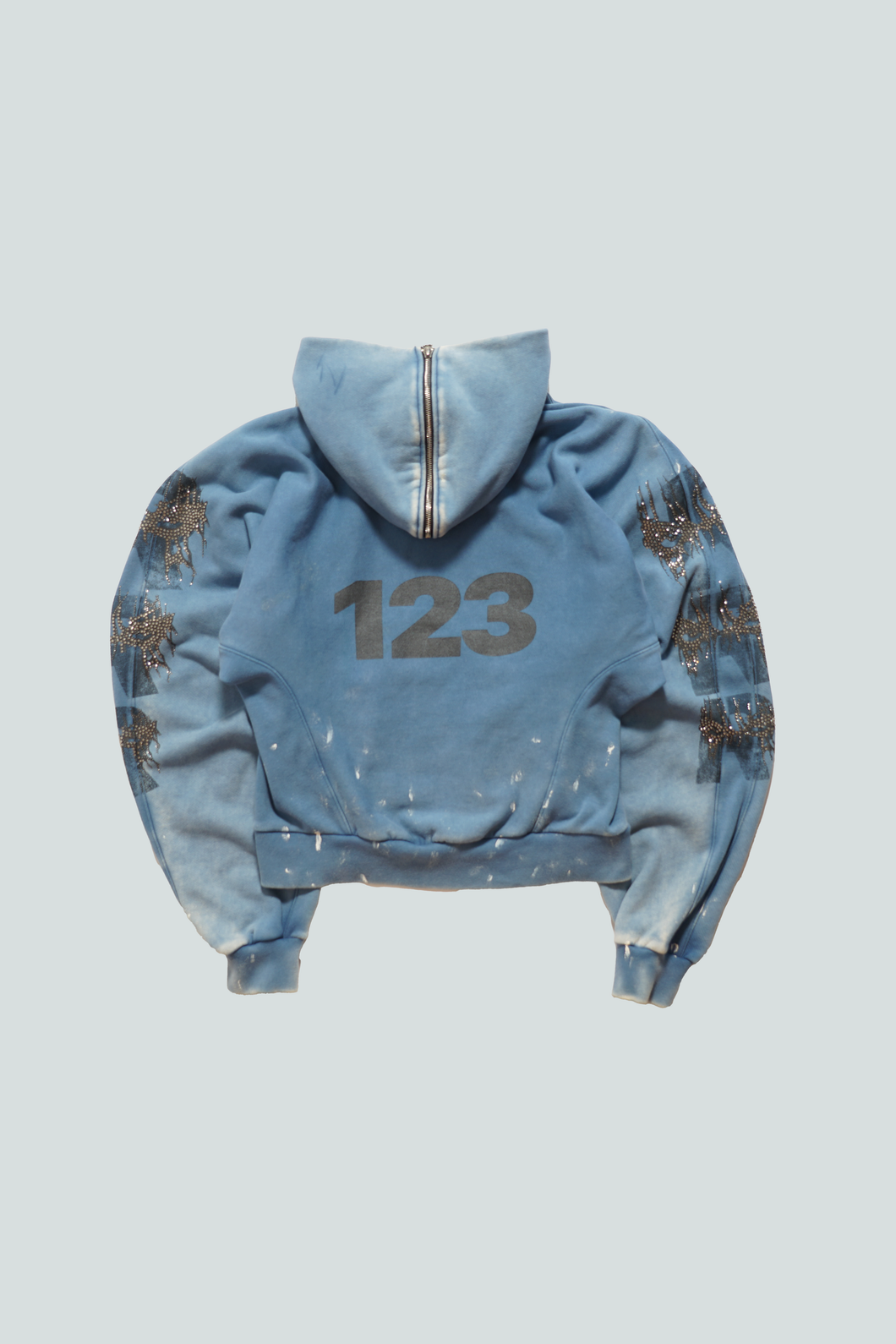 Eyes Wide Open Rose Zip Hoodie - Image 5