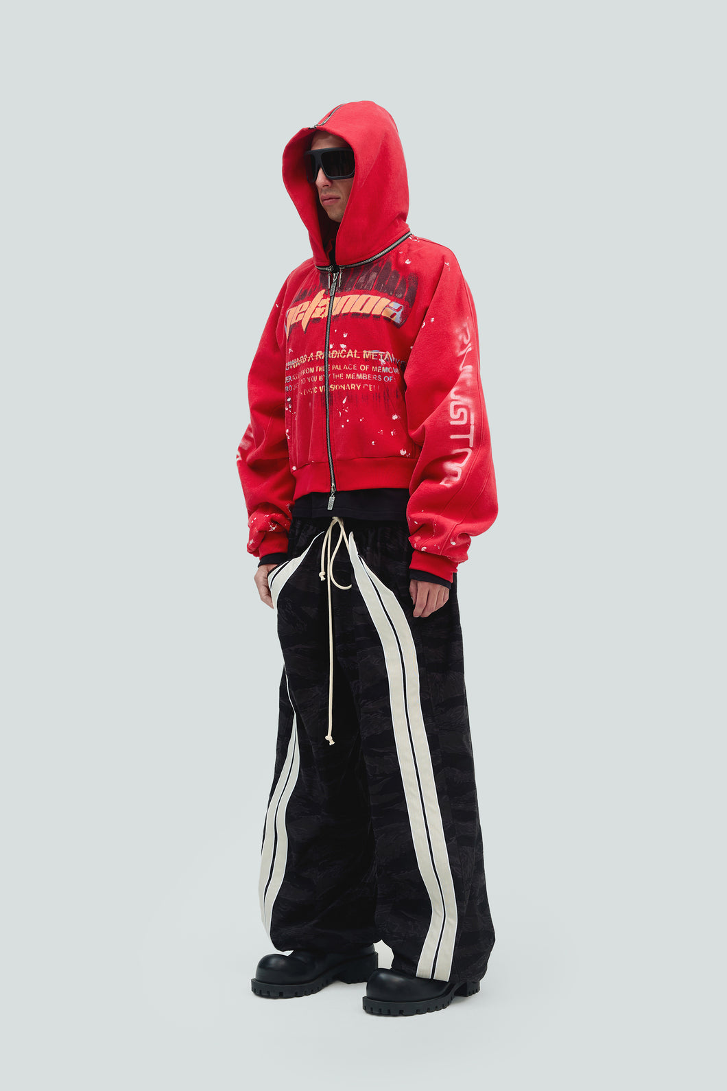 Radical Paper Rose Zip Hoodie - Image 2