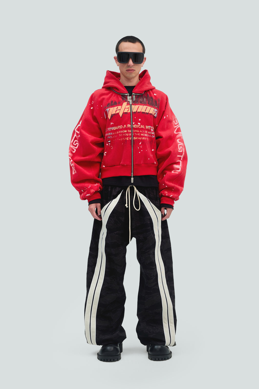 Radical Paper Rose Zip Hoodie - Image 1