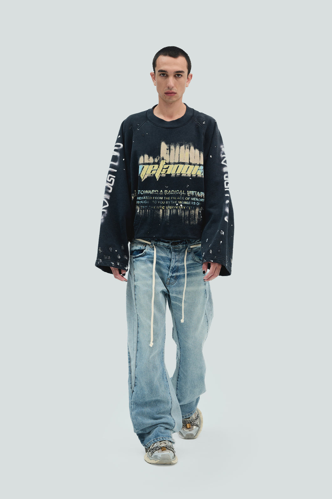 Radical Paper Rose Crewneck - Image 1