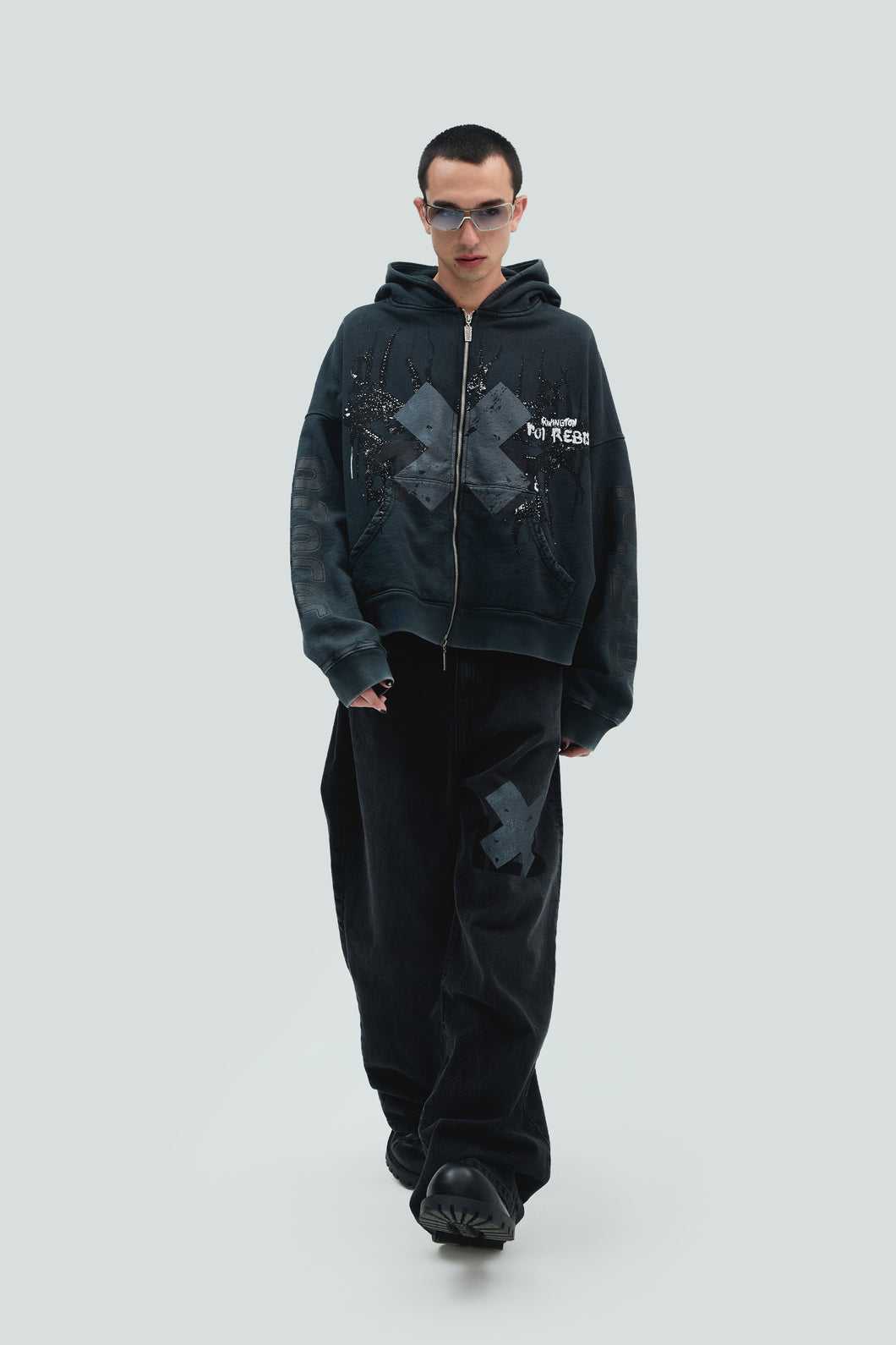 Bad Eyes CVA Zip Hoodie - Image 1