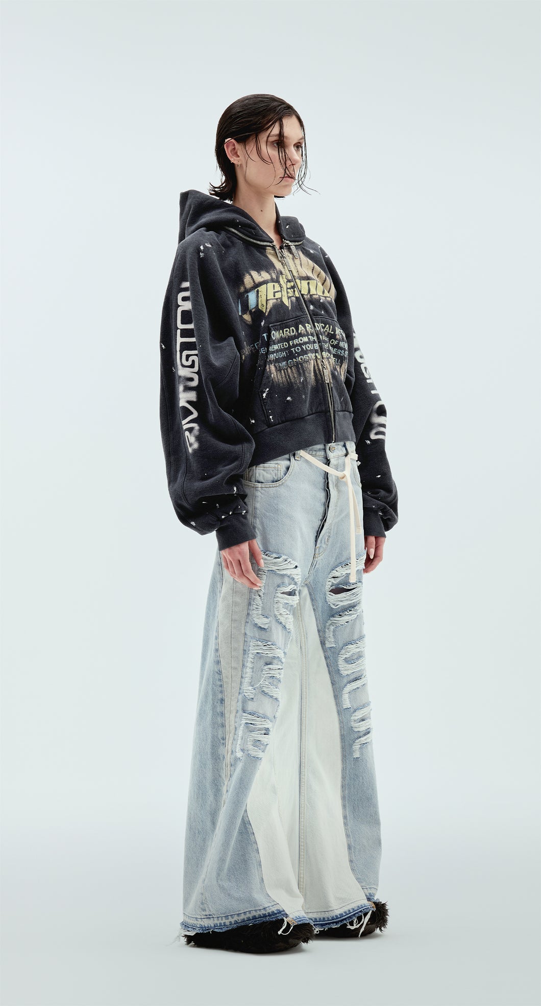 Radical Papers Rose Zip Hoodie - Image 4