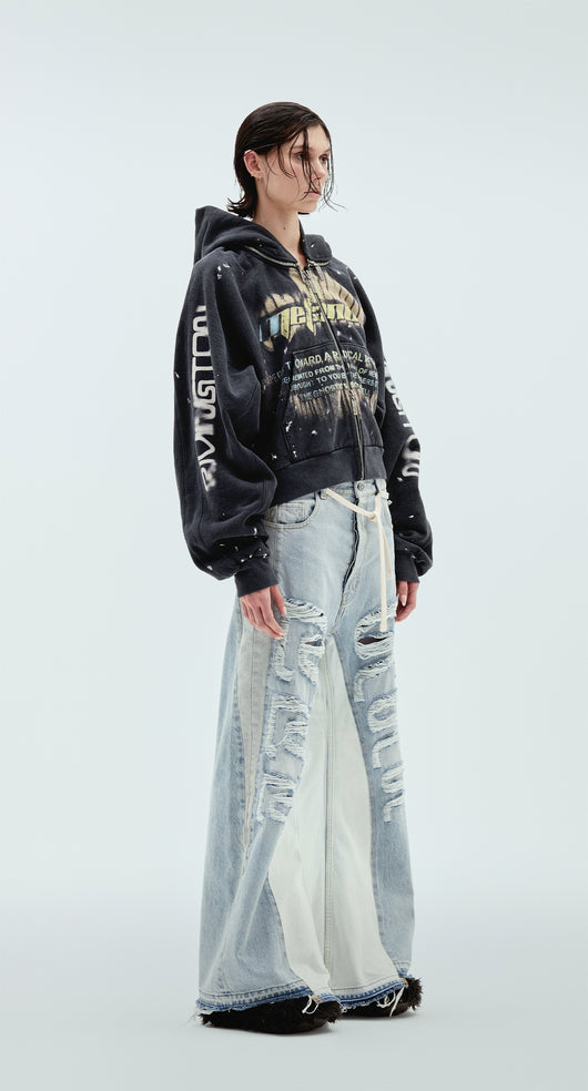Radical Papers Rose Zip Hoodie - Image 4