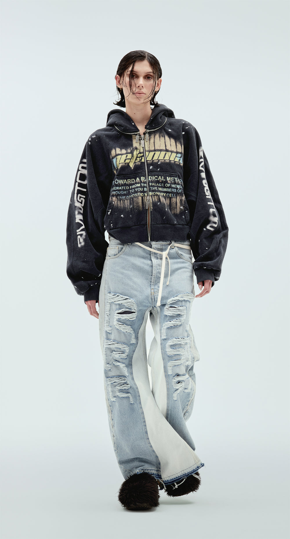 Radical Papers Rose Zip Hoodie