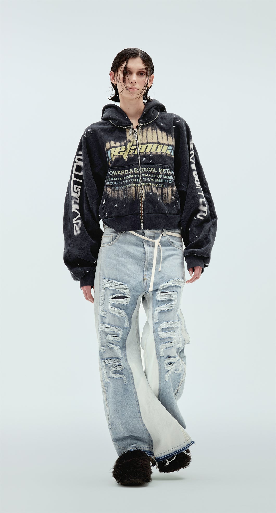Radical Papers Rose Zip Hoodie - Image 1