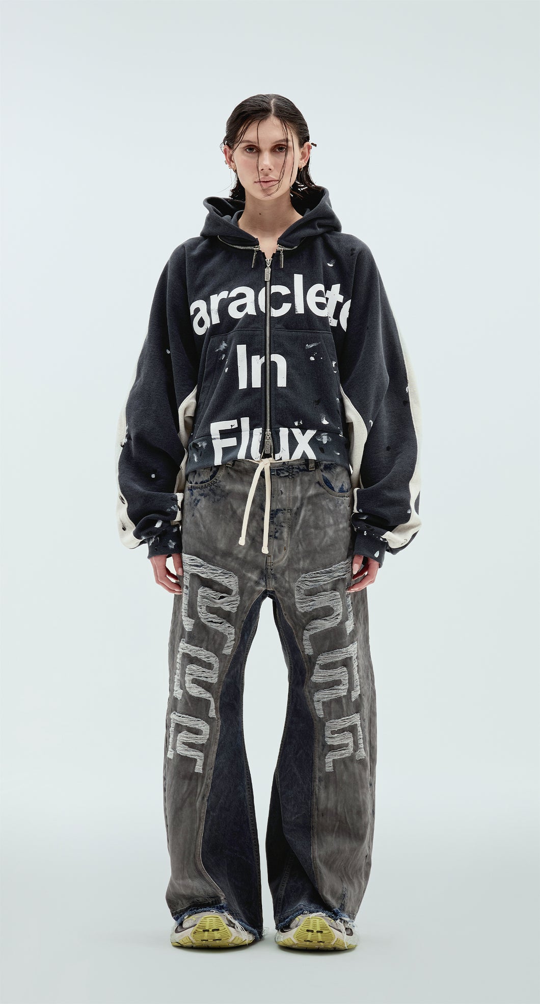 Paraclete In Flux Rose Zip Hoodie - Image 3